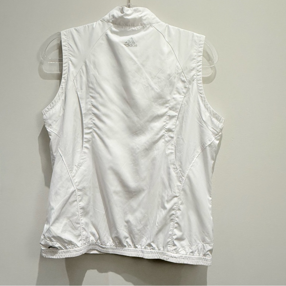 Adidas - Mid Ocean Golf Club Bermuda White Zip-Up Vest Size Medium Women’s - Picture 2 of 8